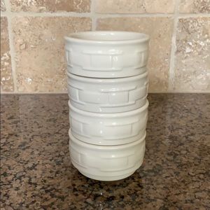 Longaberger woven traditions ramekin/custard cups